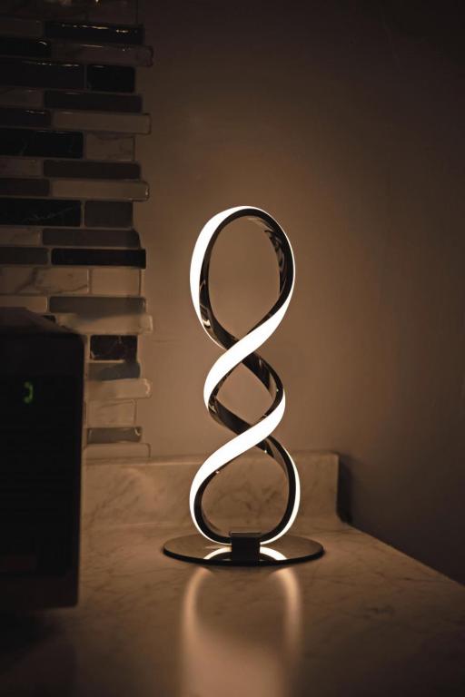 Modern Spiral LED Table Lamp - 7 Color Options