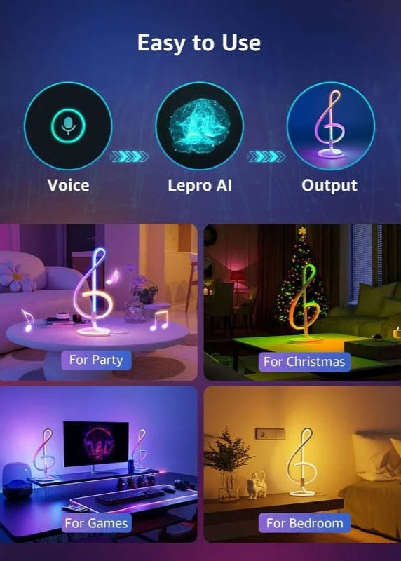 LightBeats Music Sync Lamp – Illuminate Your Space with Sound & Style